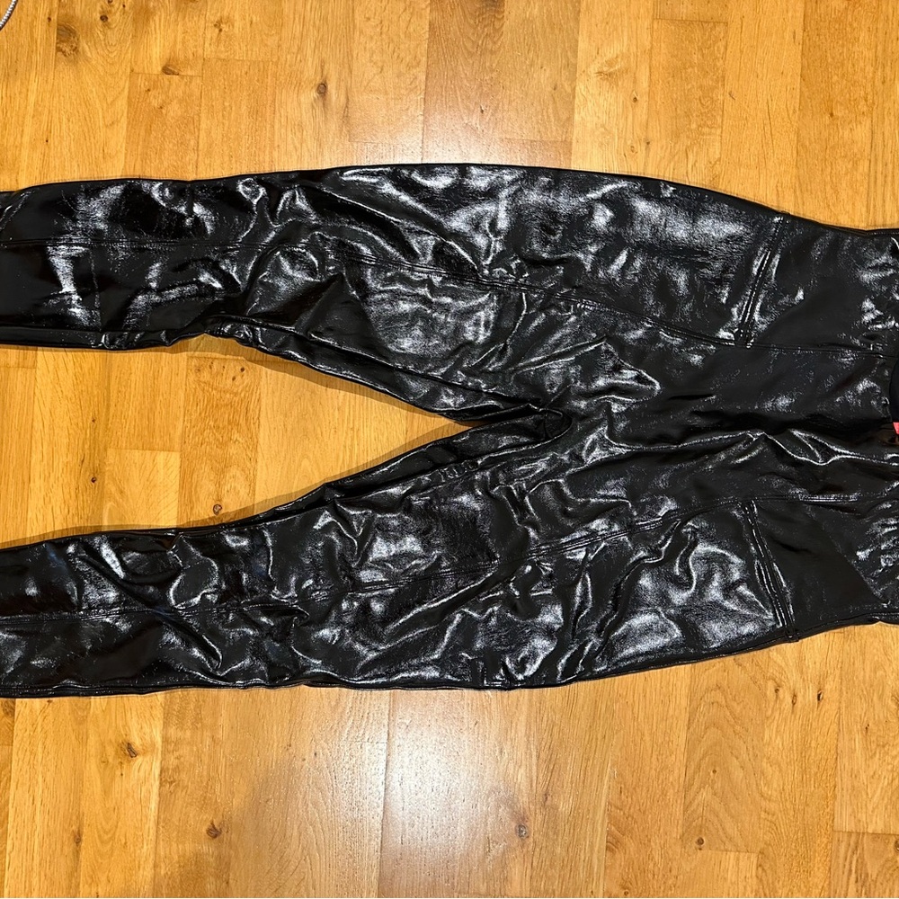 Black Shiny Pants